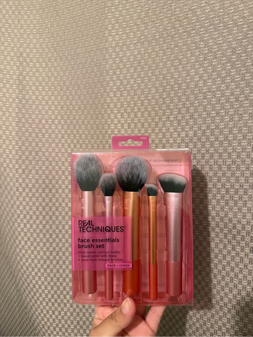 Real Techniques Pink Face Brush Set - 5 Piece Essentials